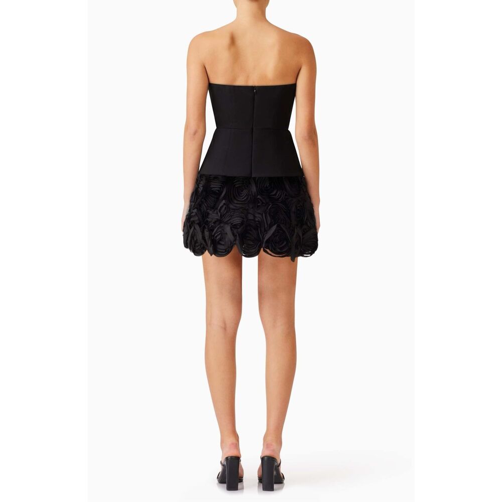 Elliatt Selena Strapless Minidress in Black Party Cocktail Dinner size L NWT - Picture 4 of 8